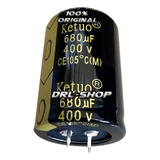 Kit 2 Capacitor Eletrolitico 680uf 400v 105° Snap Ketuo