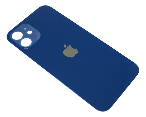 Refaccion Tapa Trasera Cristal Para iPhone 12 Azul Adhesivo