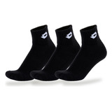 Calcetines Tenis Unisex Lotto  - Tripack Tenis Negros