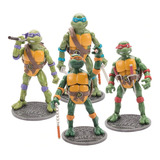 Tortugas Ninja Set De 4 Figuras 16 Cm