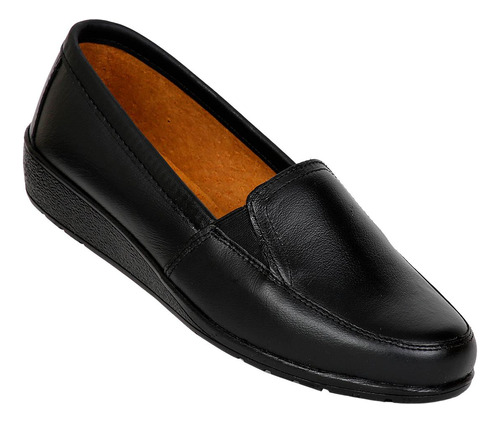 Zapato Cerrado Emilia Mujer Negro Piel 6050