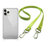 Funda Colgante Correa Cuerina Cosida Para iPhone 13 Pro Max