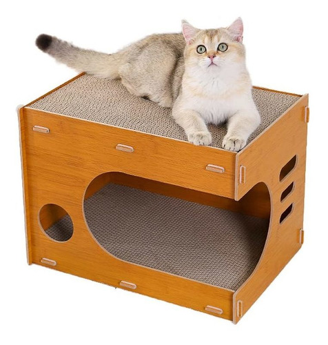 Pawyee Cama Para Gatos Con Almohadilla Rascadora Reemplazabl