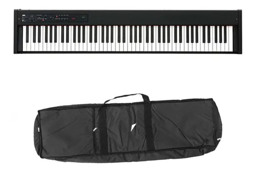 Korg Piano Electrico Digital D1 88 Notas Rh3 Negro + Funda