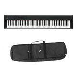 Korg Piano Electrico Digital D1 88 Notas Rh3 Negro + Funda