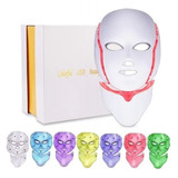 Máscara Facial Y Cuello Luz Led Para Fototerapia 7 Colores