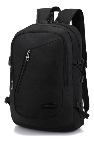 Mochila Ofi Uni Anti Robo Impermeabl Compu Tira Viaje Cables