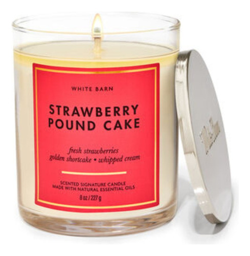 Vela Perfumada Bath And Body Works  Strawberry Pound Cake