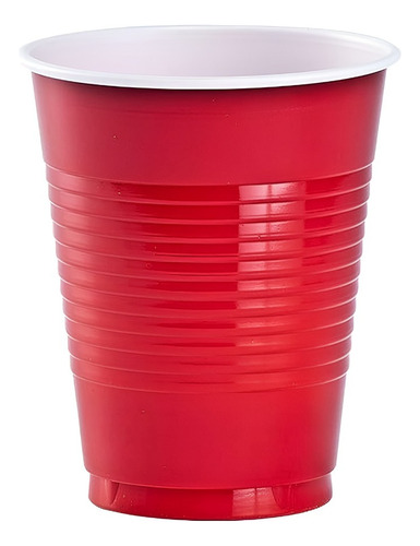 25 Vasos Plasticos Vaso Desechable Grande Bicolor 16oz 473ml