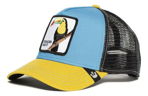 Gorra De Malla Con Protección Solar Y Bordado De Animales