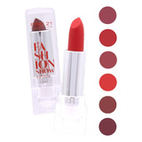 6 Batom Matte Fashion Show Cs4174b - Kit Pink21 Atacado Sj