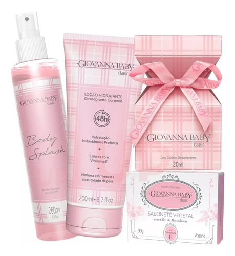 Giovanna Baby Body Splash, Deo Colonia Hidratante E Sabonete