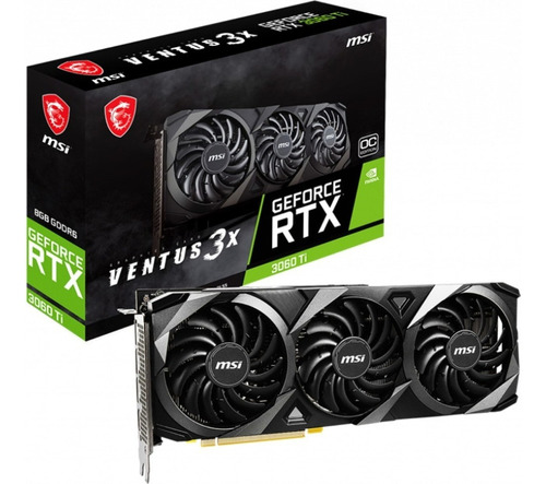 Placa De Video Nvidia Msi Geforce Rtx 3060 Ti Ventus 3x