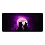 Mousepad Gammer / Dibujo Cad Xxl - Gatitos Anochecer - 08