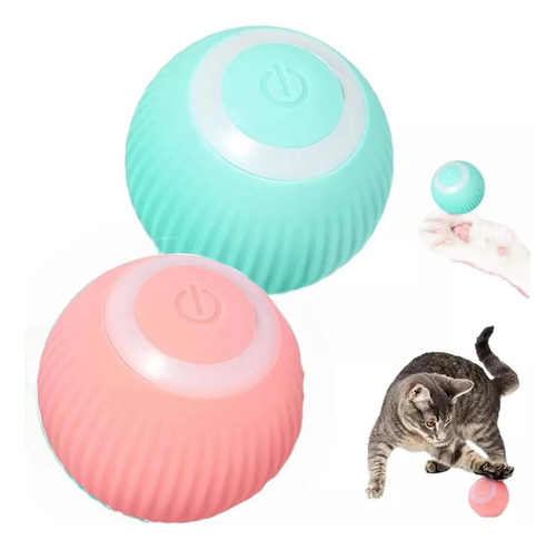  Pelota Bola Inteligente Para Gatos Perros Recargable Usb C