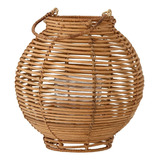 Fanal Farol Candelabro Importado Bamboo Mimbre Rattan Oferta