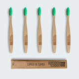 Cepillo Dental De Bambú Kids, Greencare, (5 Pzas)