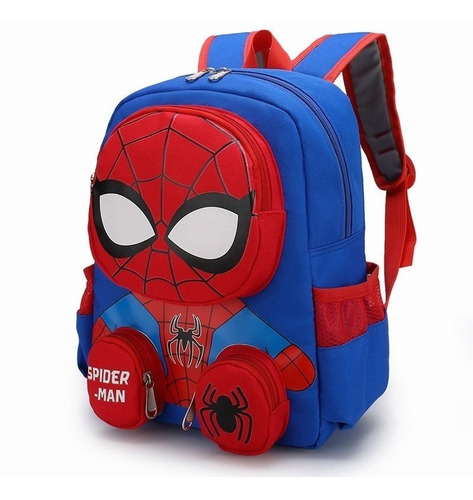 Mochila Spiderman Escolar Preescolar Kinder Para Niños