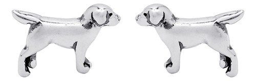 Boma Joyas De Plata Esterlina Labrador Retriever Dog Stud P.