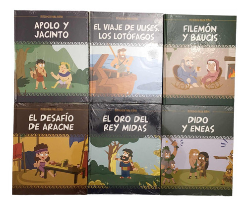 Mitología Para Niños Por Lote De 10 Libros Tapa Dura- Salvat