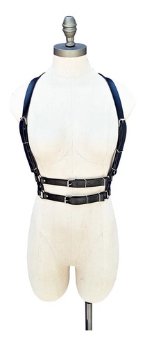 Cinturón Arnés Retro Vegano Gótico Dark Unisex Modelo Tania