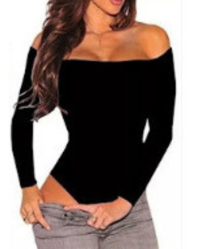 Blusa Body Mujer Cuello Bandeja, Moda Juvenil