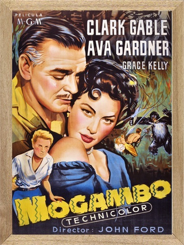 Mogambo  , Cuadro , Poster, Cine Película Antigua     Y920