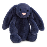 Jellycat Bashful - Peluche De Conejo Azul Marino, Mediano, 1