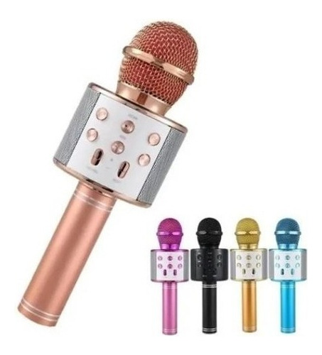 Microfone Karaoke Youtuber S/ Fio Bluetooth Com Caixa Som