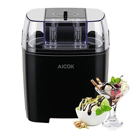 Máquina De Helados Aicok Bl1500c Capacidad De 1.4l  Negra