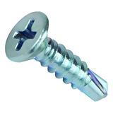  Tornillo Cabeza Plana Zincado Punta Broca 8x1 P. 577un. 1kg