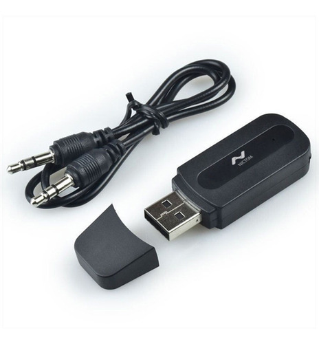 Adaptador Usb A Bluetooth Receptor 3,5plug Aux Auto Parlante