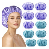 Gorros De Baño Ducha Doble Capa Impermeable Reutilizable10pz