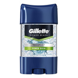 Gillette Gel Antitranspirante Power Beads Power Rush 82 G