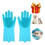 Guantes Mágicos Para Bañar Cuidado Mascotas Silicón 2 Pzas