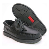 Zapato Colegial Nautico Cuero Cordon 650 27-40 Children´s