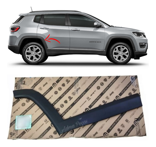 Moldura Lateral Porta Traseira Direit Jeep Compass 2017/2021