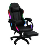 Silla De Escritorio Mobinho Sill9 Gamer Ergonómica  Negra Con Tapizado De Cuero Sintético