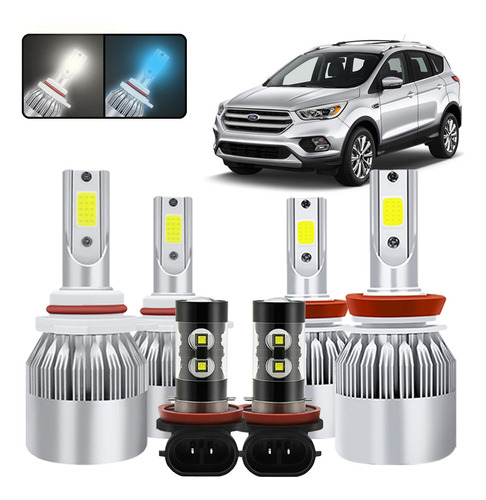 Kit De Focos Led 9005 H11 Para Ford Escape 2018 2019 2020