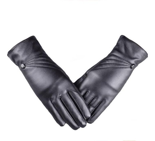 Guantes De Piel De Lujo Para Mujer Y Niña, De Invierno, Supe