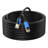 Abireiv Cat7 Cable Ethernet De 50 Pies, Cat7 Para Exteriores