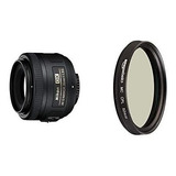 Lente Nikon Af-s Nikkor 35mm F/1.8g Con Filtro Polarizante