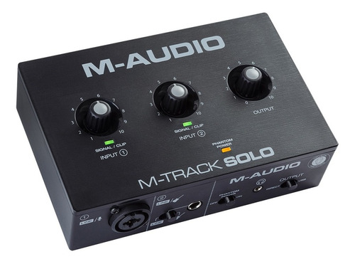 Interfaz M-audio M-track Solo De Dos Canales