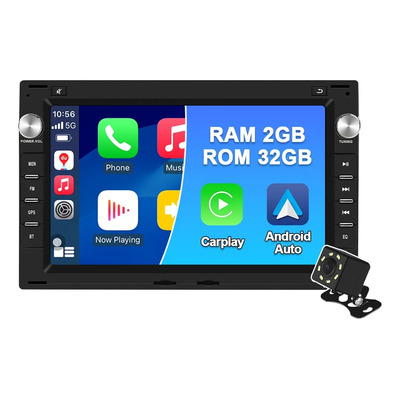 Estéreo Carplay Para Vw Polo Gol Ibiza Bora Jetta A4 Clasic