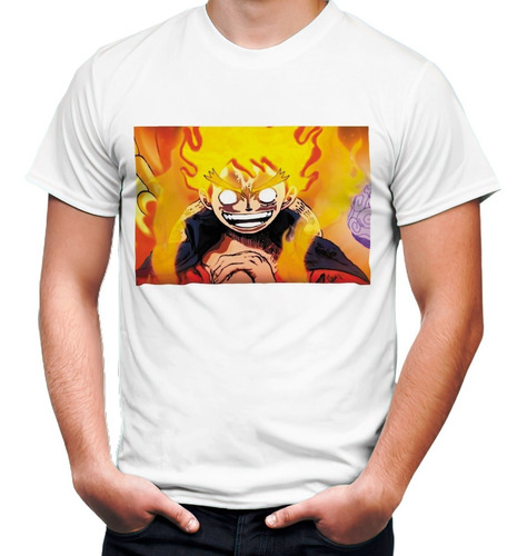 Playera Anime Manga One Piece Monkey D Luffy Gear 5 #1869