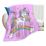 Manta De Unicornio Arcoiris, Regalos De Unicornio Para Ninas