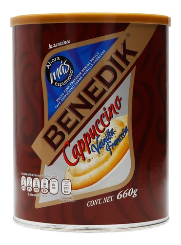 Café Capuccino Benedik Vainilla Francesa 660 G