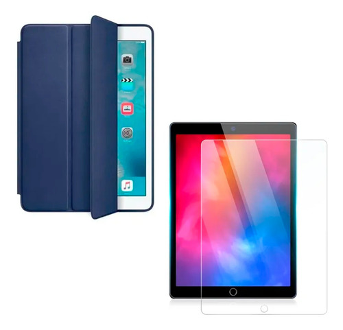 Funda Estuche Smart Case Tapa Magnético + Vidrio Para iPad