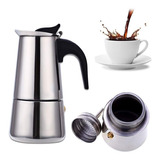 Cafeteira Expresso Italiana 9 Cafés Xícaras Aço Inox Top