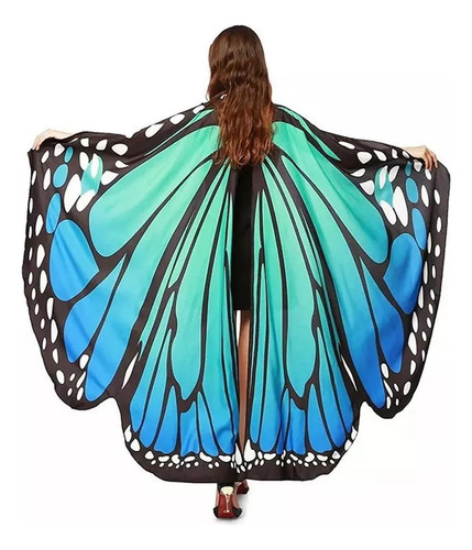 Disfraz De Alas De Mariposa Para Mujeres Adultas, Color Capa